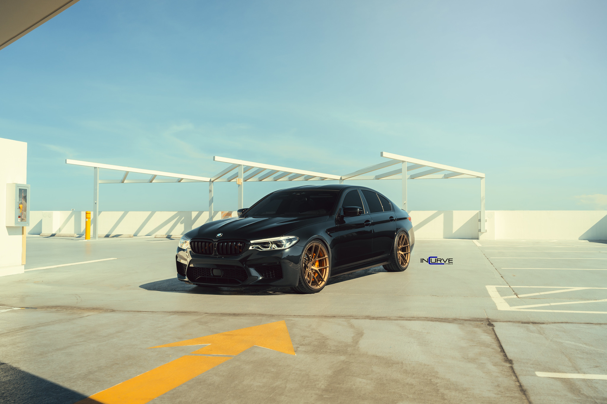 BMW m5 Gold Wheels